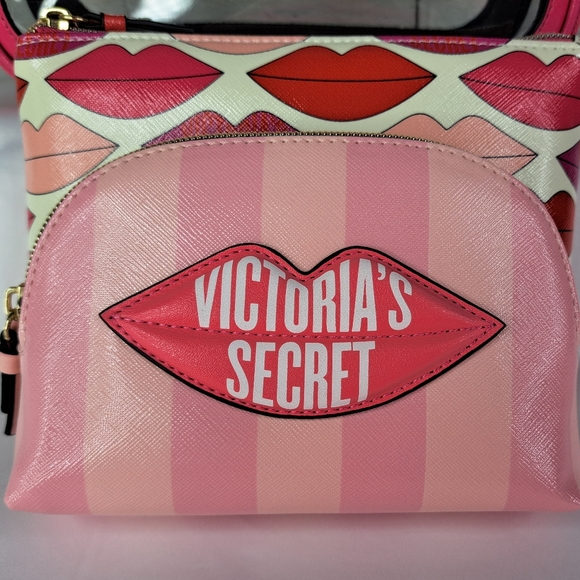 VICTORIA’S SECRET SIGNATURE LOGO NESTING 3-PIECE BAG SET - Picture 6 of 16